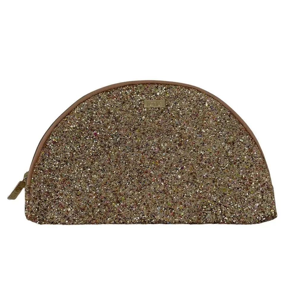 Tarte Cosmetic Bag Glitter Dome Confetti Glitter Makeup Bag Glam Zip Closure Bag